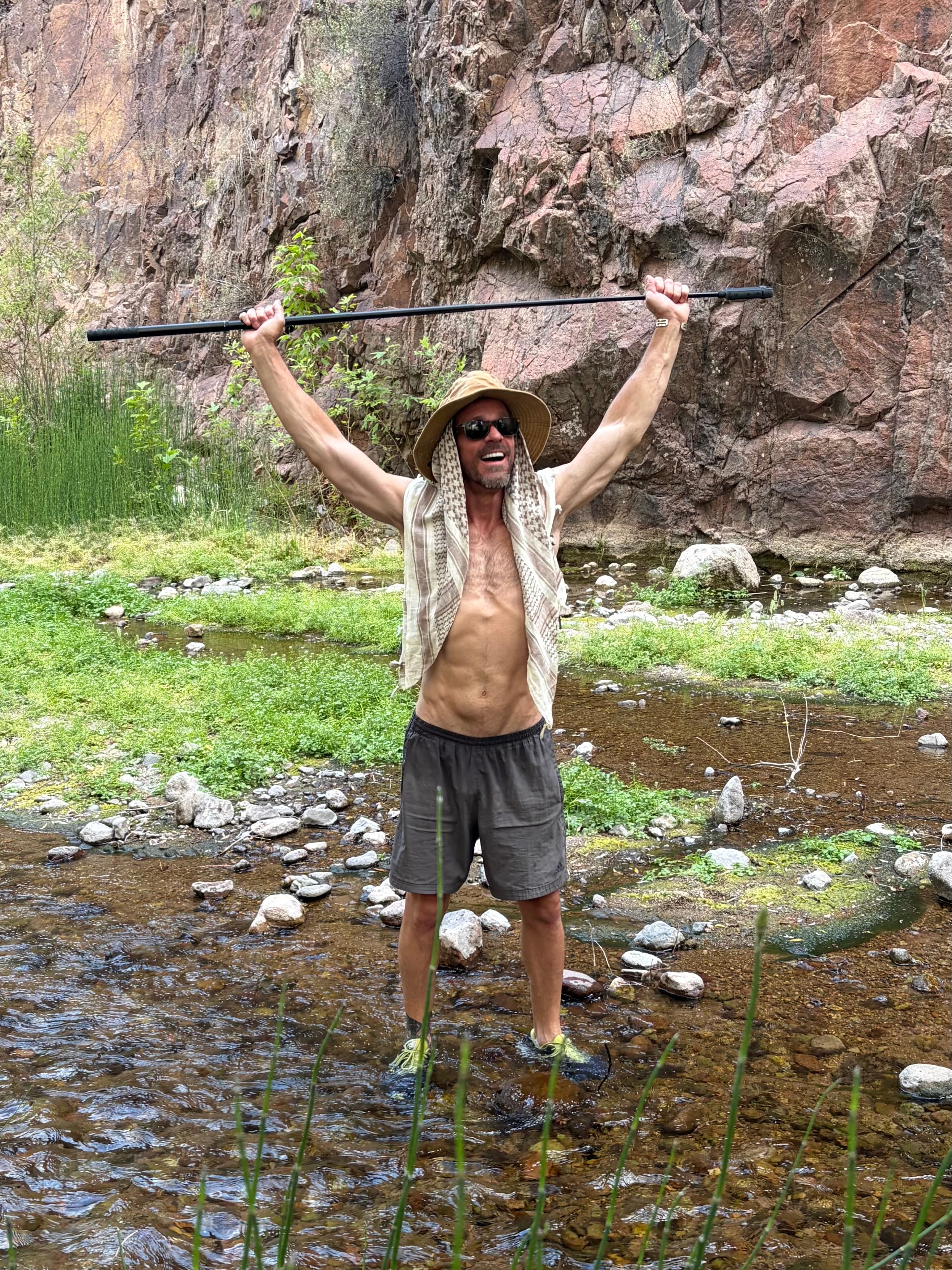 Michael Cavett smiling outdoors